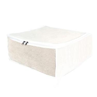 Imagem de Organizador de Gavetas Guarda Roupa Edredons Multiuso Branco 45x45x20 