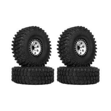 Imagem de Pneus De Borracha De 120MM Para Carro RC Crawler 1/10 Axial SCX10 TRX4