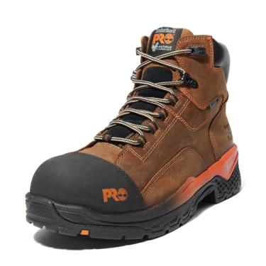 Imagem de Timberland PRO Bosshog Bota masculina de trabalho industrial impermeável resistente a perfurações de 15 cm, Marrom/laranja-2024 Novo, 10 Wide