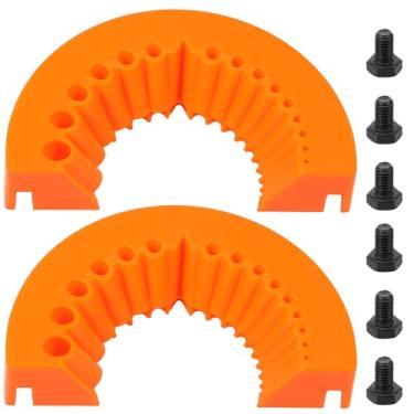 Imagem de 2 peças de afiador de broca, afiador de ângulo de plástico, acessório de moagem para polimento de broca antiga, moedor de ângulo de lâmina gigante portátil para afiar broca de 2 a 10 mm para moedor de