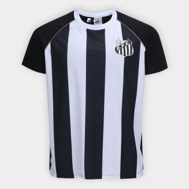 Imagem de Camisa Santos Braziline Masculina, Preto, G