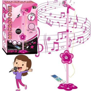 Imagem de Microfone Infantil Com Suporte Ajustável Para Crianças - Atena