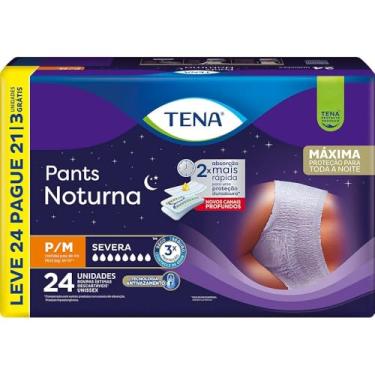 Imagem de Tena Pants Noturna, Roupa Íntima para Incontinência Urinária, P/M - Leve 24 Pague 21 unidades