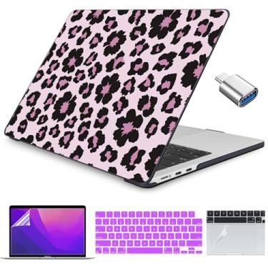 Imagem de Teryeefi Capa para MacBook Air 13 M4 M3 M2 2022-2025 compatível com modelos A3240/A3113/A2681, capa rígida para laptop com capa de teclado Trackpad para MacBook Air de 13,6 polegadas, estampa de