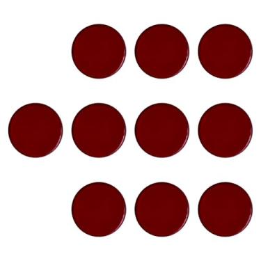 Imagem de UGPLM 10x Pontas de taco de sinuca Almofadas Acessórios de bilhar Acessórios de taco de sinuca Peças de reposição Almofadas de virola para bar Lazer Sala de, Clarete