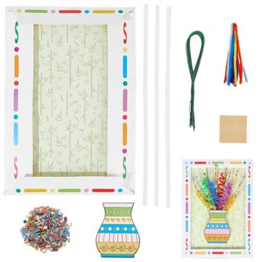 Imagem de GORGECRAFT Kit de material de presente faça você mesmo, botão de papel, arranjo de flores, porta-retratos, presentes de agradecimento ao professor, buquê de videira, kit de moldura para fotos