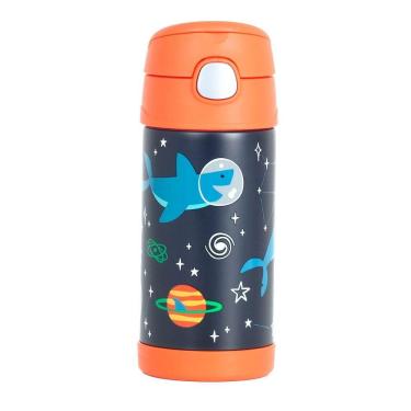 Imagem de Garrafinha Térmica Infantil Thermos 355Ml Tubarão No Espaço