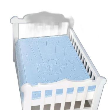 Imagem de Cobertor Infantil Raschel Com Relevo Azul - Jolitex