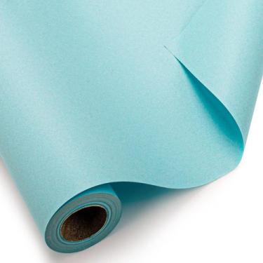 Imagem de Rolo de papel de embrulho Burymento Kraft 43cm x 10m Azul claro