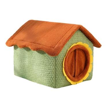 Imagem de FashionCha Casa para Gatos Interna, Cama Coberta para Cães, Cortina de Porta com Almofada, Quente E Macio para Corredores, Quartos E Varandas, S