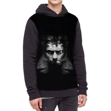 Imagem de Moletom Com Capuz Logan Wolverine Ref:163 - smoke, Preto, GG