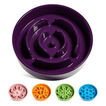 Imagem de Taças para cães Slow Feeder Ceramic LE TAUCI 350ml roxas