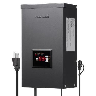 Imagem de Transformador de paisagem DEWENWILS 600W 12V/14V com fotocélula e temp