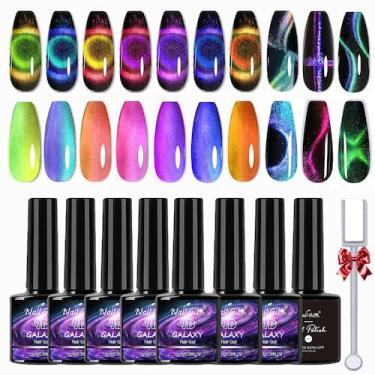 Imagem de Verniz de unhas NAILGIL Cat Eye Gel 9D Glass Effect 8 cores 10mL - NAI
