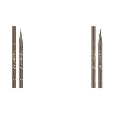 Imagem de Delineador Líquido Ultrafino, Preto-acastanhado, À Prova D'água, À Pro