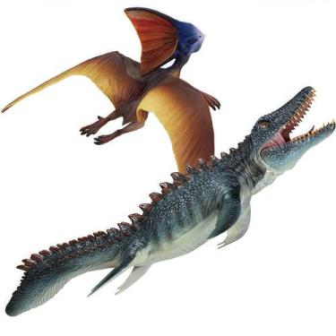 Imagem de Conjunto de brinquedos de dinossauro Gemini & Genius Mosasaurus com pt