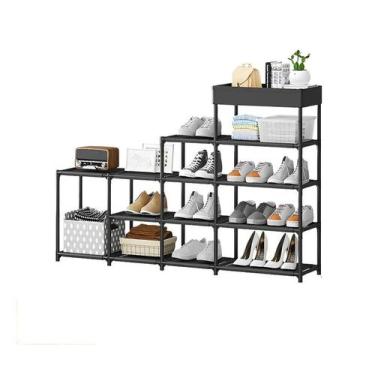 Imagem de Sapateira 5 Andares 12 Kg Tnt, Ferro E Plastico 120 Cm X 21,5 Cm X 81 