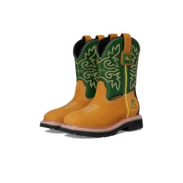 Imagem de Skechers Tênis masculino X John Deere-rowood-Boulder Valley 407050l (criança pequena), Verde/amarelo, 18