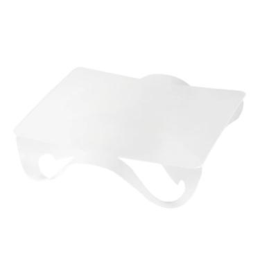 Imagem de KiBcsLic Mesa dobrável para camping, pequena mesa de jantar ao ar livre, tábua de corte leve, tábua de PP leve para pátio, mochila