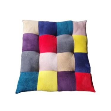 Imagem de Cama Pet 1x1 Metro Confortável Colchonete para Cachorro Grande (COLORIDO)