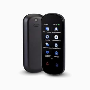 Imagem de Tradutor Inteligente Portátil com 138 Idiomas, Tela IPS 3.5 Polegadas, Tradução em Tempo Real, Bateria 1500mAh, Câmera 8MP, Bluetooth, Microfone Duplo, Suporte Online e Offline