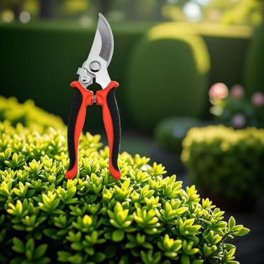 Imagem de Tesouras de poda de 3 mm, tesouras de jardim profissionais de aço inoxidável de 19 cm para jardinagem, afiadas e resistentes para jardim, ferramentas de poda/tesoura de podar