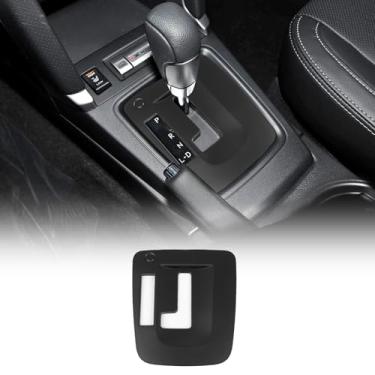 Imagem de Capa de acabamento do painel de mudança de marchas de controle central adequada para Subaru Forester 2013-2018/XV 2012-2017, moldura de painel antiarranhões de console de câmbio ABS, adequada para