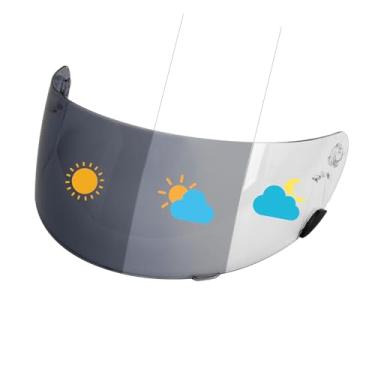 Imagem de PSLER Photochromic Qualifier Visor- Qualifier Helmet Visor Motorcycle Face Shield Accessories Replacement for Bell Qualifier/Star/Vortex/RS-1/Revolver,Photochromic
