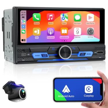 Imagem de Estéreo automotivo com tela sensível ao toque duplo de 6,9 polegadas – Android 12 2 GB + 32 GB tipo C e USB dois din com fio/sem fio, Android Auto, navegação GPS HD 1080P, chamadas vivas, WiFi, link