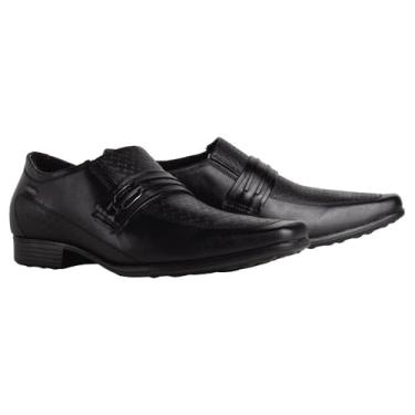 Imagem de Sapato Social Masculino Pegada com Textura Preto - 43