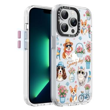 Imagem de GuardCrew Capa para iPhone 13 Pro, [proteção contra quedas de grau militar de 3,8 m à prova de colisão] [antiamarelamento e antidescasca] capa de telefone fina à prova de choque transparente de TPU