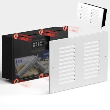 Imagem de Wall Safe Mboko 36x23x8 cm Fechadura magnética de segurança