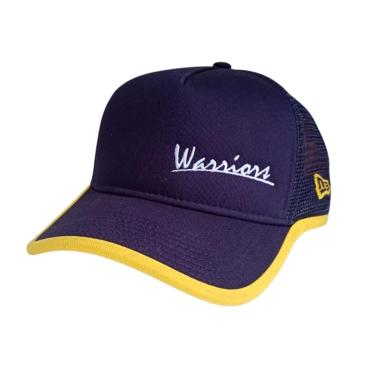 Imagem de Boné New Era 9FORTY Aba Curva NBA Golden State Warriors - Azul-Masculino