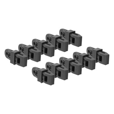 Imagem de Phefop Grampos de Lona à Prova de, Braçadeiras de Plástico para Tendas, Coberturas de Piscina para Rv, 10 Peças (Preto)