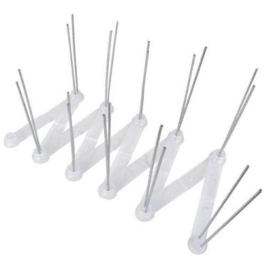 Imagem de Espiculas Metal Anti Pombos 10 Metros + Silicone de 50g - Stopbird