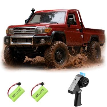 Imagem de WANZRXX 1/12 RC Truck LC 79 Pickup Trucks 2.4G Full Proportional Rock Crawler 4WD Electric Remote Control Car Off-Road Climbing Vehicle RTR 280 Motor LED Searchlight Hobby Grade Drift Car 2 Batteries