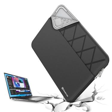 Imagem de Smatree Capa para laptop para DELLXPS 15 de 15,6 polegadas, capa protetora para laptop com bolso para acessórios, zíper YKK, design patenteado à prova de choque (E631)