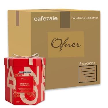 Imagem de Panettone Ofner Torta de Morango Kit 5 unidades 1kg