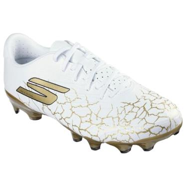 Imagem de Skechers Botas de futebol masculinas, Branco, 42