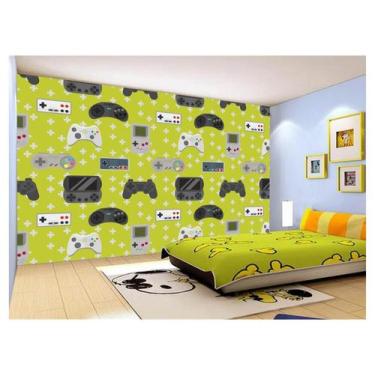 Imagem de Papel De Parede 3D Infantil Controle Game Jogo 3,5M Azs266 - Você Deco