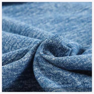 Imagem de Tecido Jeans Lavado Azul Material Não Elástico, Algodão Tecido De Costura Para Jaquetas 160 Cm De Largura(Blue A,10x1.6M)