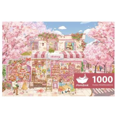 Imagem de Quebra-cabeça MOMIBOOK Streets Cherry Blossoms 1000 peças
