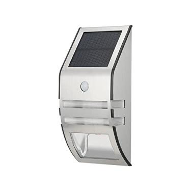 Imagem de Lâmpada de Parede Solar com Sensor Movimento Luz Noturna Jardim Controle Inteligente para Pátio Quintal Portão Cerca Instalação Fácil Trabalho Longo