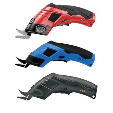 Imagem de Tesoura Elétrica Sem Fio Recarregável USB 12 V Bivolt – Ferramenta Portátil para Projetos Criativos tesoura eletrica(Aleatório-USB)