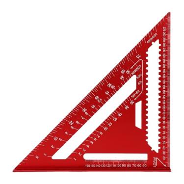 Imagem de Asixxsix Quadrado de Viga de Alumínio, Ferramenta Multifuncional de 12 Polegadas Com Construção Em Liga de Alumínio Gravada e Escalas Gravadas, para Telhados e Estruturas de Carpintaria
