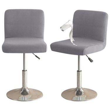 Imagem de Eco-Ancheng 2 capas de banco de bar, 2 peças, altura do balcão, bancos de bar giratórios, à prova d'água, banco de bar, banco de encosto alto, capas de cadeira de bar para cozinha, bar, café, 22