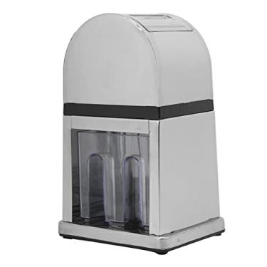 Imagem de HEEPDD Triturador de Gelo Manual, Máquina de Cone de Neve Com Manivela Com Tampa Transparente para Bar Doméstico e Restaurante Triturador de Gelo Manual, Liga de Estanho e ABS, Eletrodomésticos