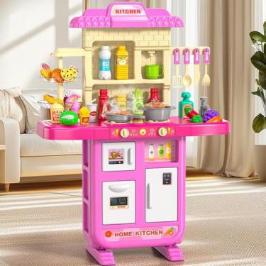 Imagem de Conjunto de brinquedos de cozinha para crianças MSKOLER 91x28x91 cm co