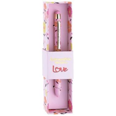 Imagem de Caneta Esferográfica Metálica - Molin - Love Touch Flowers