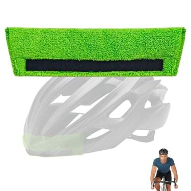 Imagem de Faixa de suor para capacete de bicicleta, faixa de cabeça de suor para ciclismo de montanha para evitar gotejamento de suor, acessórios de capacete de bicicleta laváveis e reutilizáveis, 1 pacote